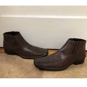 Men’s Kenneth Cole Ankle Boots, Brown, size 7M